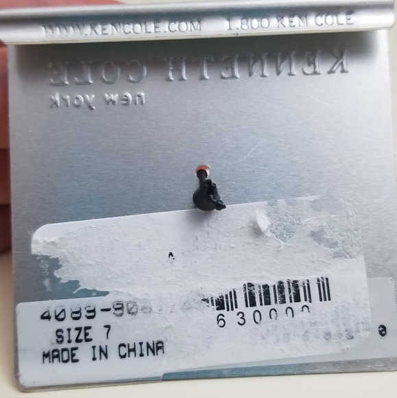 🎶 K Cole Spiral Ring, Sterling Silver & SP Stones - Picture 3 of 5